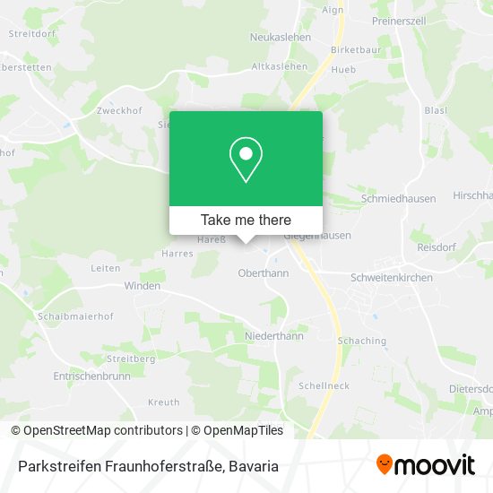 Parkstreifen Fraunhoferstraße map
