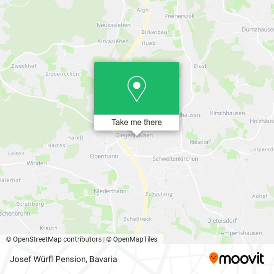 Josef Würfl Pension map