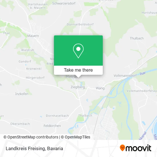 Карта Landkreis Freising