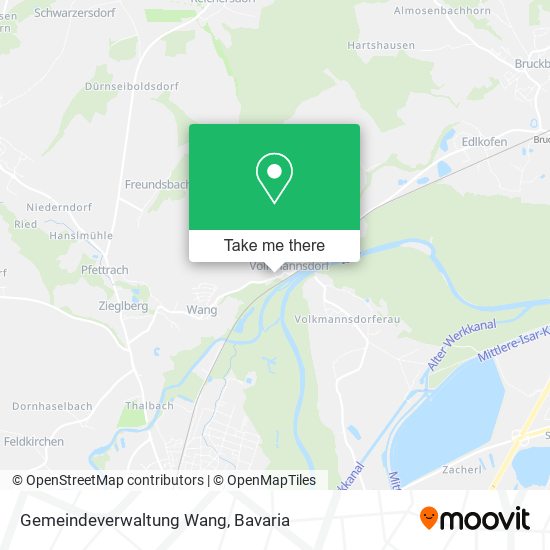 Gemeindeverwaltung Wang map