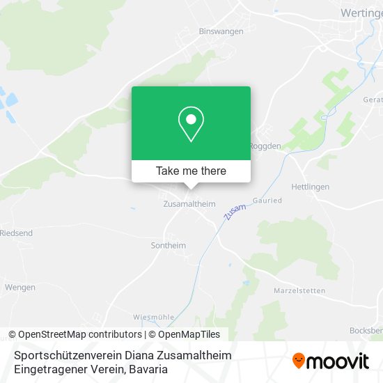 Sportschützenverein Diana Zusamaltheim Eingetragener Verein map