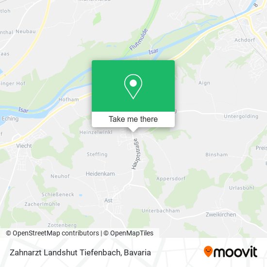 Zahnarzt Landshut Tiefenbach map