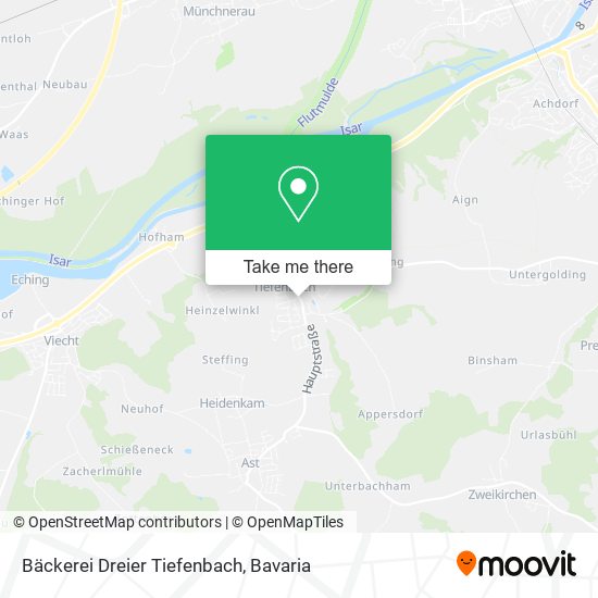 Bäckerei Dreier Tiefenbach map