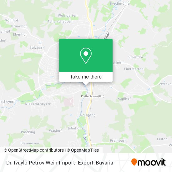 Dr. Ivaylo Petrov Wein-Import- Export map