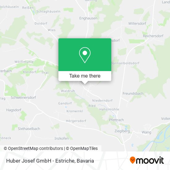 Huber Josef GmbH - Estriche map