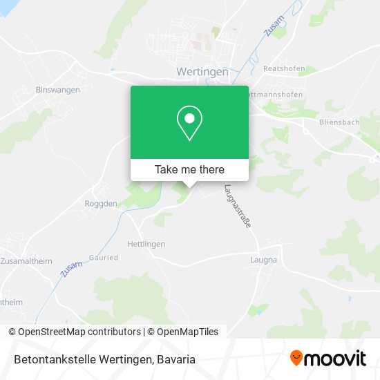 Betontankstelle Wertingen map