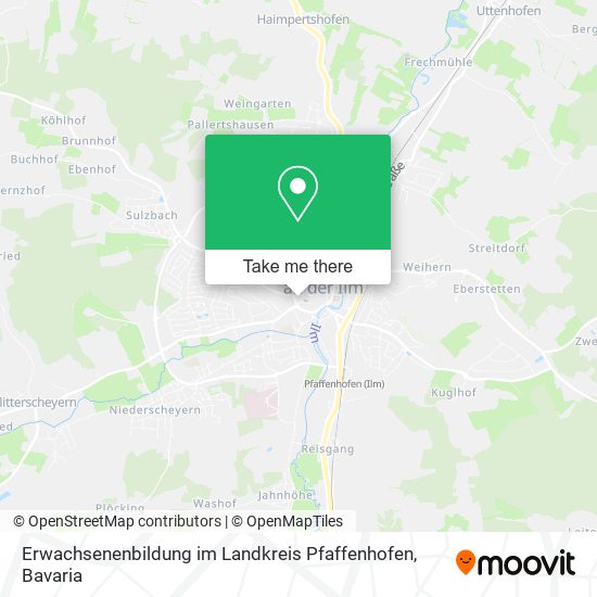 Erwachsenenbildung im Landkreis Pfaffenhofen map