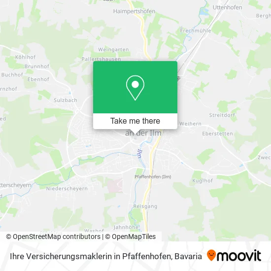 Карта Ihre Versicherungsmaklerin in Pfaffenhofen