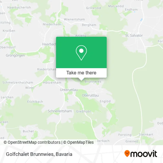 Карта Golfchalet Brunnwies