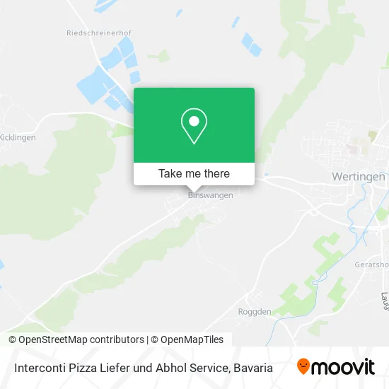 Карта Interconti Pizza Liefer und Abhol Service