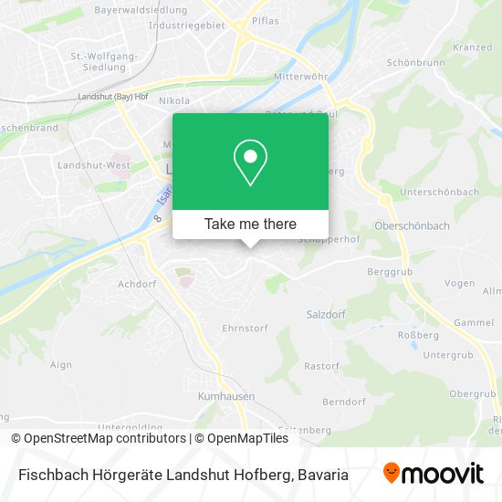Fischbach Hörgeräte Landshut Hofberg map