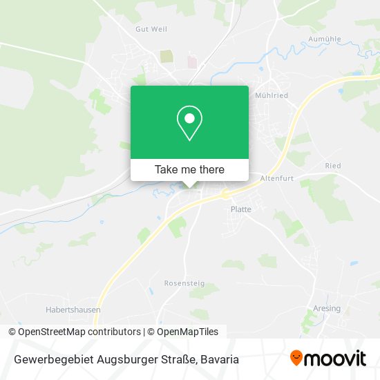 Gewerbegebiet Augsburger Straße map