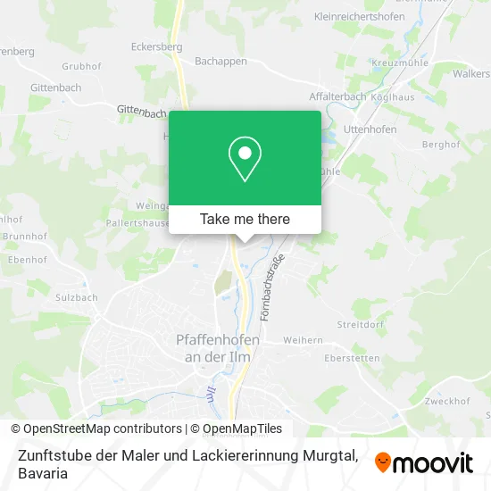 Карта Zunftstube der Maler und Lackiererinnung Murgtal