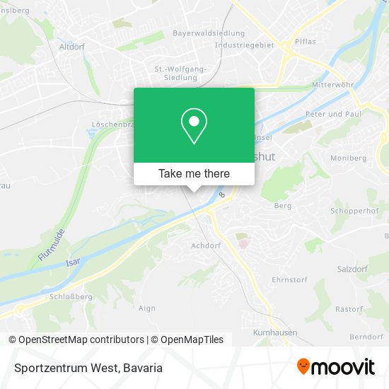 Sportzentrum West map