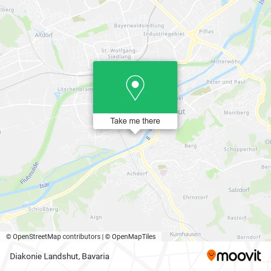 Diakonie Landshut map