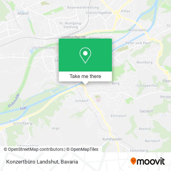 Konzertbüro Landshut map