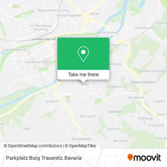 Parkplatz Burg Trausnitz map