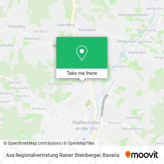 Axa Regionalvertretung Rainer Steinberger map