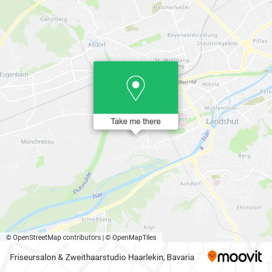 Карта Friseursalon & Zweithaarstudio Haarlekin