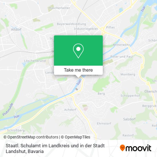 Карта Staatl. Schulamt im Landkreis und in der Stadt Landshut