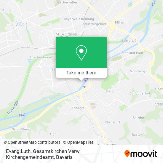 Evang.Luth. Gesamtkirchen Verw. Kirchengemeindeamt map