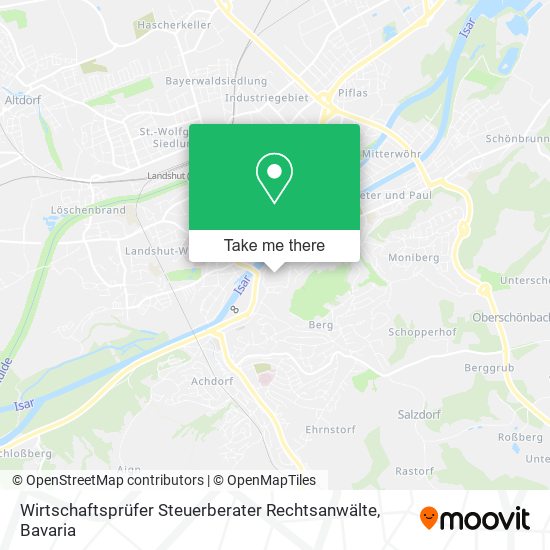 Wirtschaftsprüfer Steuerberater Rechtsanwälte map