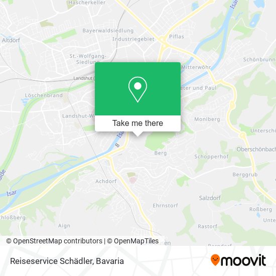 Reiseservice Schädler map