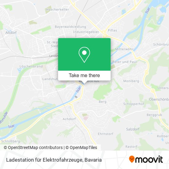 Ladestation für Elektrofahrzeuge map
