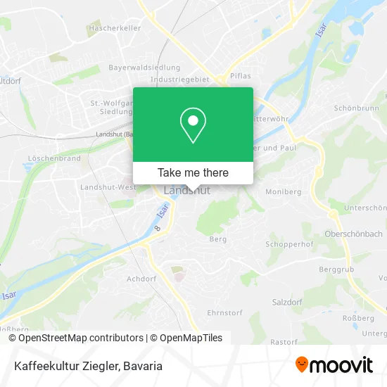 Карта Kaffeekultur Ziegler