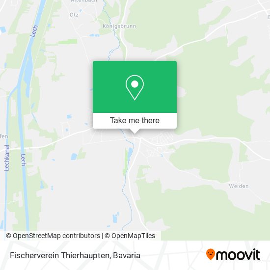 Fischerverein Thierhaupten map