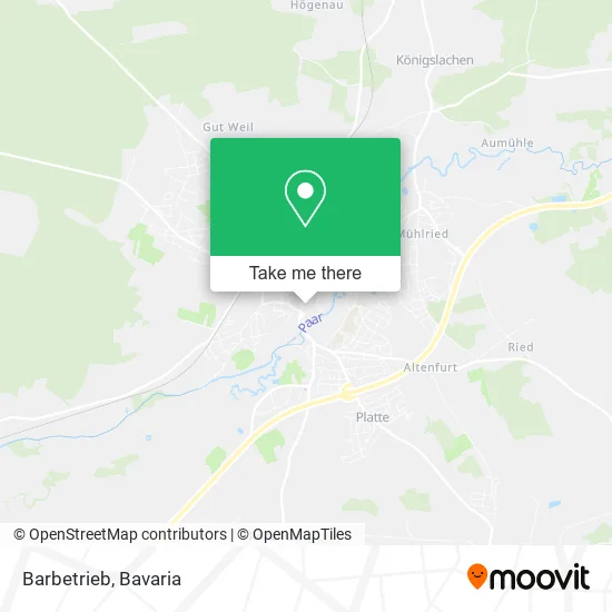 Карта Barbetrieb