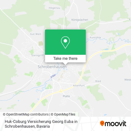 Карта Huk-Coburg Versicherung Georg Euba in Schrobenhausen