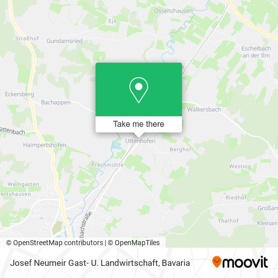 Josef Neumeir Gast- U. Landwirtschaft map