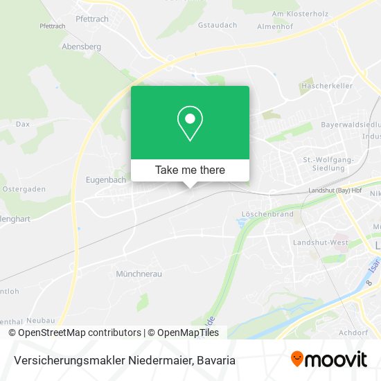 Versicherungsmakler Niedermaier map