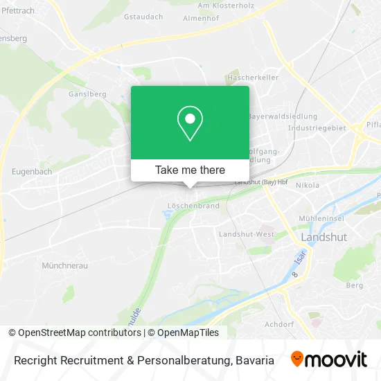 Карта Recright Recruitment & Personalberatung