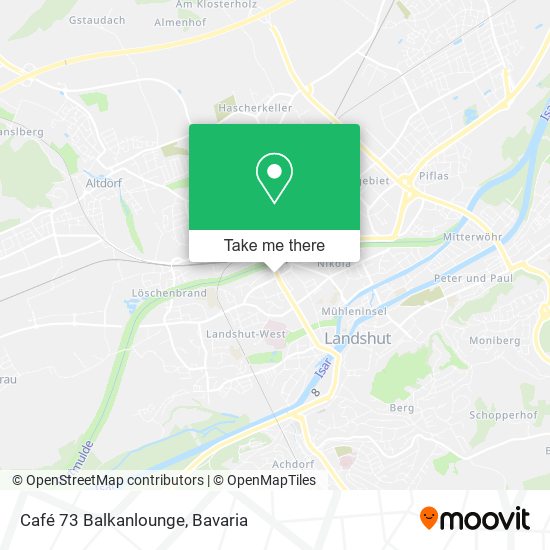 Café 73 Balkanlounge map