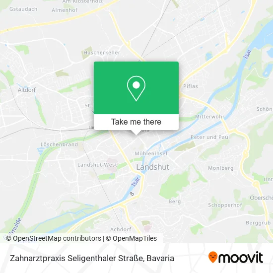 Карта Zahnarztpraxis Seligenthaler Straße