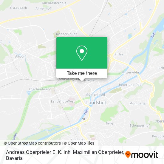 Andreas Oberprieler E. K. Inh. Maximilian Oberprieler map