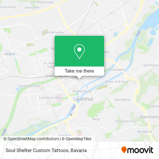 Soul Shelter Custom Tattoos map