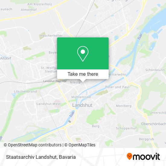 Staatsarchiv Landshut map