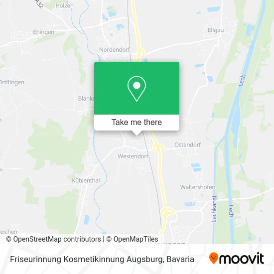Карта Friseurinnung Kosmetikinnung Augsburg