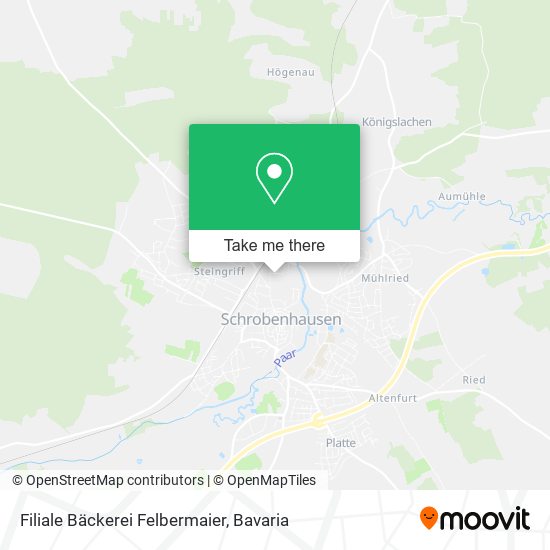 Filiale Bäckerei Felbermaier map