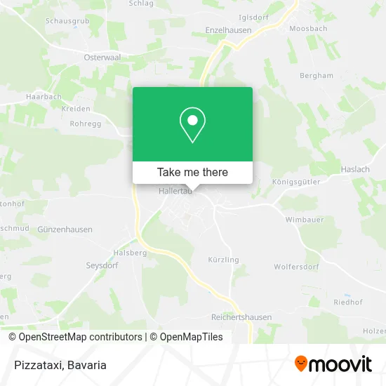 Pizzataxi map