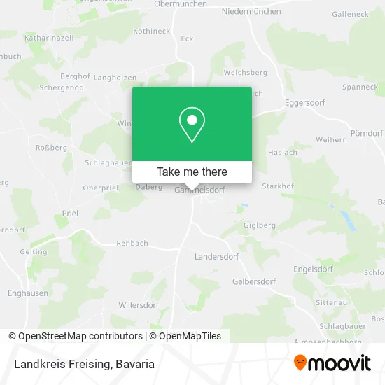 Карта Landkreis Freising