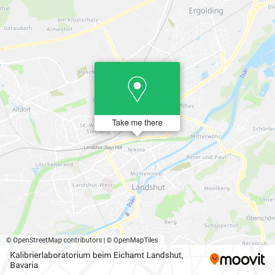 Карта Kalibrierlaboratorium beim Eichamt Landshut