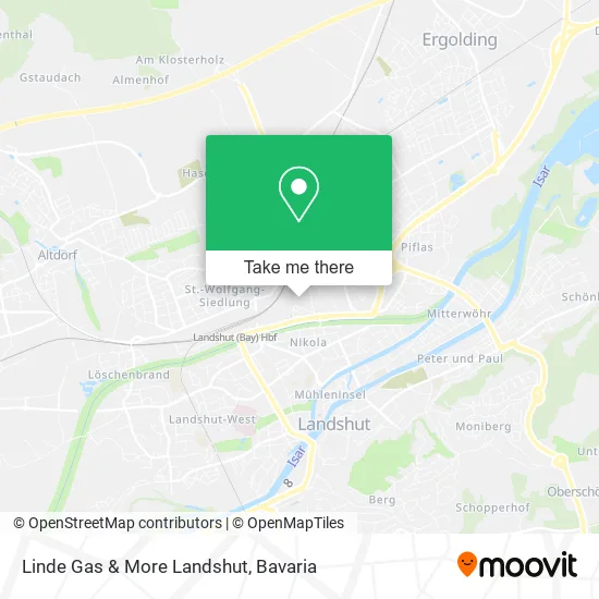 Карта Linde Gas & More Landshut