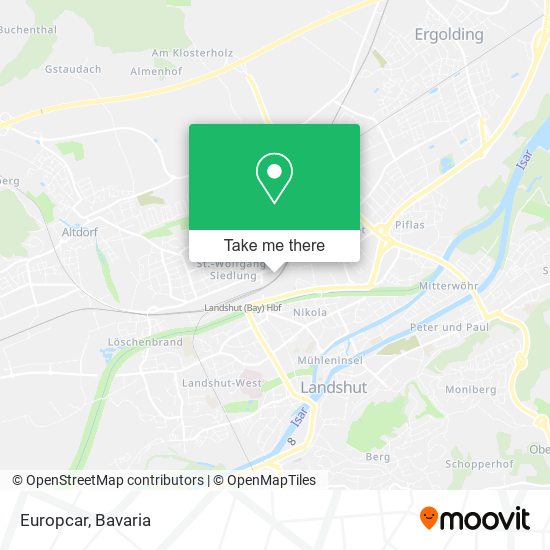 Europcar map