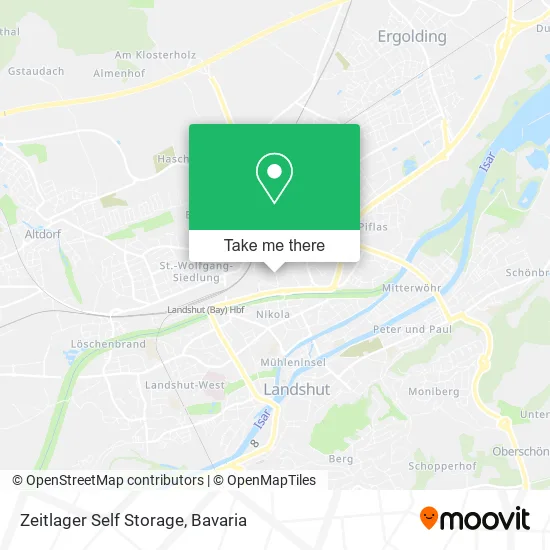 Карта Zeitlager Self Storage