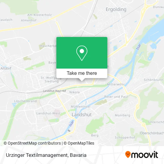 Карта Urzinger Textilmanagement
