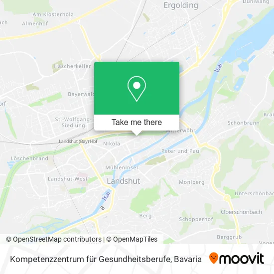 Карта Kompetenzzentrum für Gesundheitsberufe